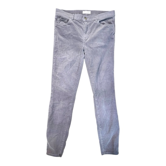 LOFT Modern Skinny Gray Corduroy Pants Size 6 or 28, cords, eclipse grey, silver - Picture 6 of 16